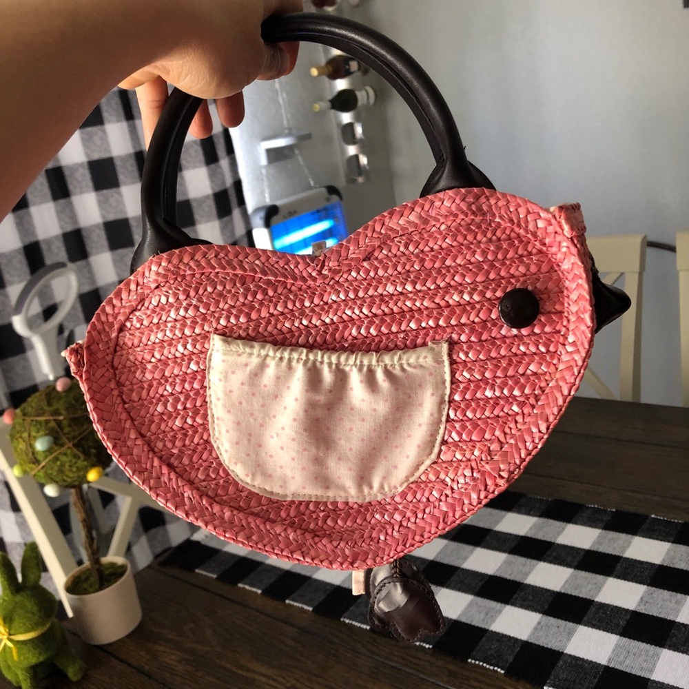 Rare Sanrio Couture Straw Chicky Handbag